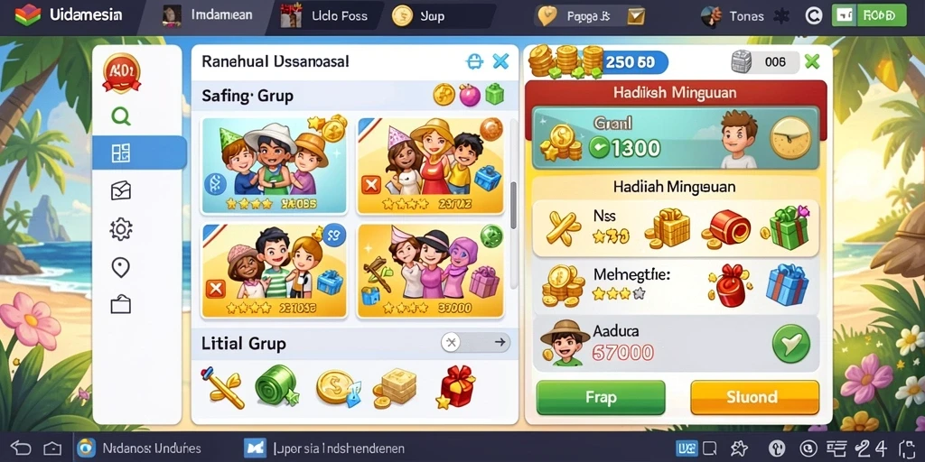 semar123 - Screenshot saat pemain berinteraksi dengan karakter lain di dalam game.